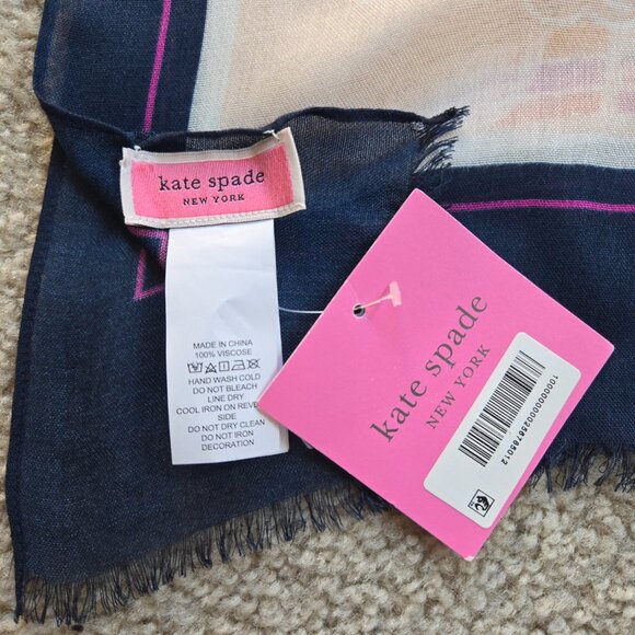 NWT kate spade Map of Manhattan Scarf - Picture 8 of 12
